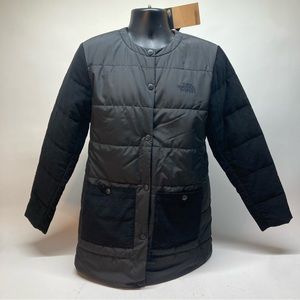 The North Face Harway Collarless Black Front jacket Sz Medium New NWT